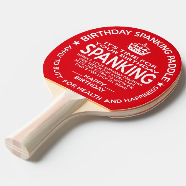 Official Birthday Spanking Paddle